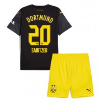 Dječji Nogometni Dres Borussia Dortmund Marcel Sabitzer #20 Gostujuci 2024-25 Kratak Rukav (+ Kratke hlače)